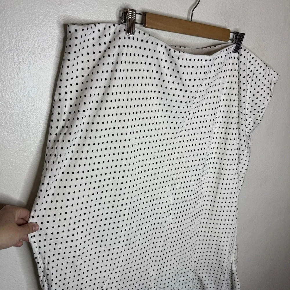 Kate Spade NY x Target‎ PolkaDot Linen Blend Fit & Flare Midi Skirt Women's 3X